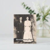  Afbeelding van de man en vrouw Jubileum Kaart (Staand voorkant)