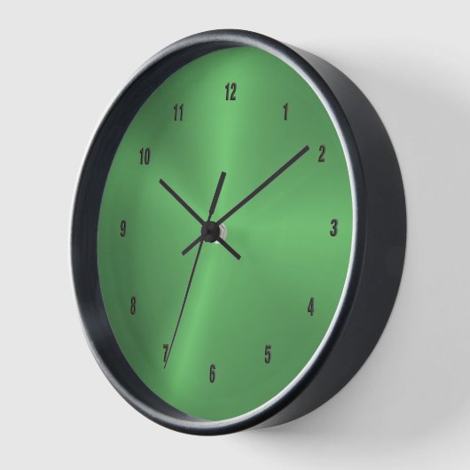 Afbeelding van de metalen groene achtergrondklok (Hoek)