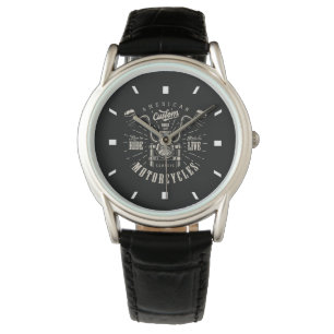 afbeelding van de minnaar van motorfietsen horloge