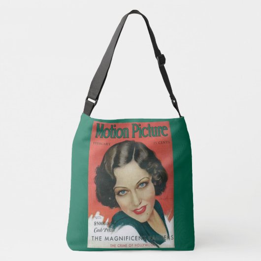 Afbeelding van de motie februari 1931 Gloria Swans Crossbody Tas (Achterkant)