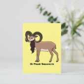 Afbeelding van de Mouflon-geit Briefkaart (Staand voorkant)