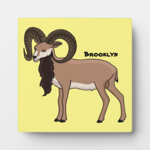 Afbeelding van de Mouflon-geit Fotoplaat
