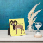 Afbeelding van de Mouflon-geit Fotoplaat (Insitu)