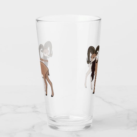 Afbeelding van de Mouflon-geit Glas (Rechts)