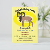 Afbeelding van de Mouflon-geit Kaart (Staand voorkant)