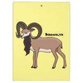 Afbeelding van de Mouflon-geit Klembord (Achterkant)