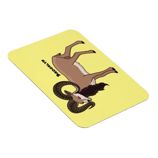 Afbeelding van de Mouflon-geit Magneet (Rechterzijde)