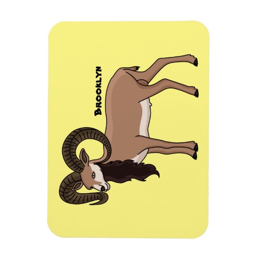 Afbeelding van de Mouflon-geit Magneet (Verticaal)