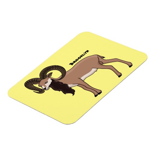 Afbeelding van de Mouflon-geit Magneet (Linkerzijde)