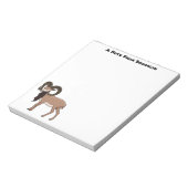 Afbeelding van de Mouflon-geit Notitieblok (Linkerzijde)
