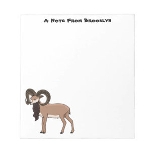 Afbeelding van de Mouflon-geit Notitieblok