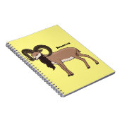 Afbeelding van de Mouflon-geit Notitieboek (Rechterzijde)