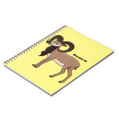 Afbeelding van de Mouflon-geit Notitieboek (Linkerzijde)