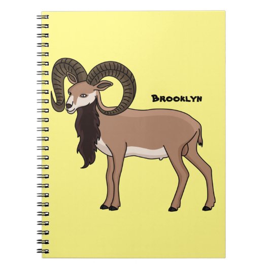 Afbeelding van de Mouflon-geit Notitieboek (Voorkant)