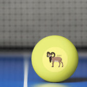 Afbeelding van de Mouflon-geit Pingpongbal (Net)