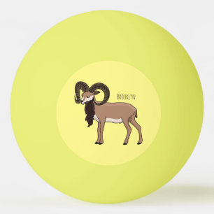 Afbeelding van de Mouflon-geit Pingpongbal