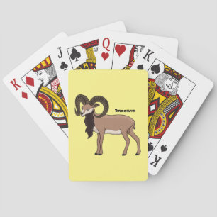 Afbeelding van de Mouflon-geit Pokerkaarten