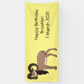 Afbeelding van de Mouflon-geit Spandoek (Verticaal)