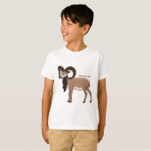 Afbeelding van de Mouflon-geit T-shirt (Voorkant volledig)