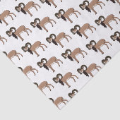 Afbeelding van de Mouflon-geit Tissuepapier (Detail)