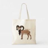 Afbeelding van de Mouflon-geit Tote Bag (Achterkant)