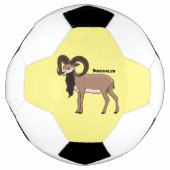 Afbeelding van de Mouflon-geit Voetbal (Voorkant)
