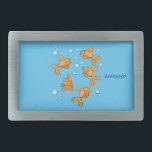 Afbeelding van de oranje goudvis-cartoon gesp<br><div class="desc">Dit leuke ontwerp is dat van heldere oranje goudvis. Alles klaar in de gelukkige cartoon stijl!</div>