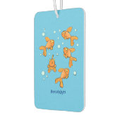 Afbeelding van de oranje goudvis-cartoon luchtverfrisser (Links)