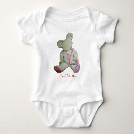 afbeelding van de oude  teddybeer romper (Voorkant)