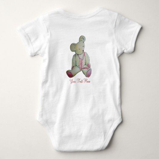 afbeelding van de oude teddybeer romper (Achterkant)