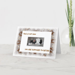 Afbeelding van de ouderdomsoppas, slaperige hond kaart