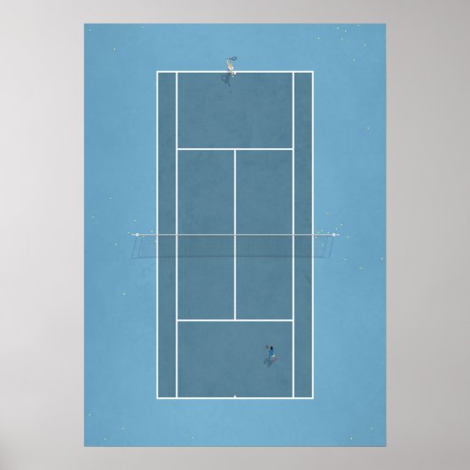 Afbeelding van de rechtbank van Tennis Poster (Voorkant)