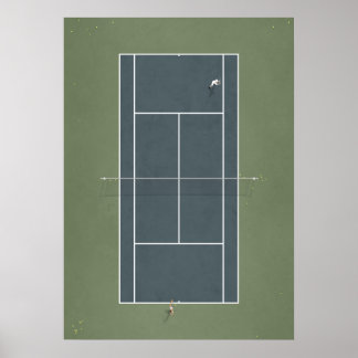 Afbeelding van de rechtbank van Tennis Poster