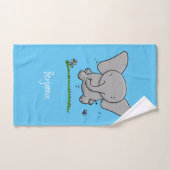 Afbeelding van de schattige baby-olifant cartoon bad handdoek (Handdoek)
