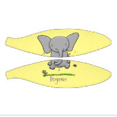 Afbeelding van de schattige baby-olifant cartoon basketbal (Panelen)