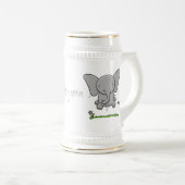 Afbeelding van de schattige baby-olifant cartoon bierpul (Voorkant rechts)