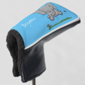 Afbeelding van de schattige baby-olifant cartoon golfheadcover (3/4 voorkant)