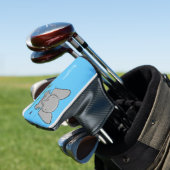 Afbeelding van de schattige baby-olifant cartoon golfheadcover (Insitu)