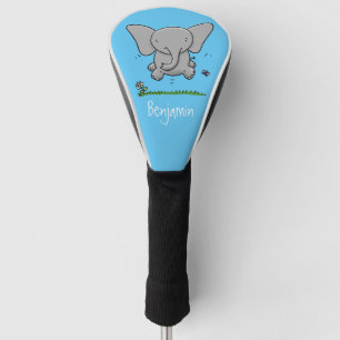 Afbeelding van de schattige baby-olifant cartoon golfheadcover