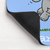Afbeelding van de schattige baby-olifant cartoon muismat (Hoek)