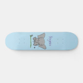 Afbeelding van de schattige baby-olifant cartoon persoonlijk skateboard (Horizontaal)