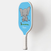 Afbeelding van de schattige baby-olifant cartoon pickleball paddle (Links)