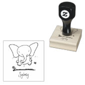 Afbeelding van de schattige baby-olifant cartoon rubberstempel (Gestempeld)