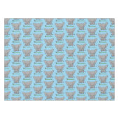 Afbeelding van de schattige baby-olifant cartoon tafelkleed (Voorkant (Horizontaal))