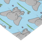 Afbeelding van de schattige baby-olifant cartoon tafelkleed (Gekanteld)