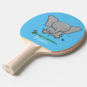 Afbeelding van de schattige baby-olifant cartoon tafeltennisbatje (Voorkant Gekanteld)