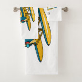 Afbeelding van de Seaplane cartoon Bad Handdoek (Insitu)