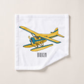 Afbeelding van de Seaplane cartoon Bad Handdoek (Wasdoekje)