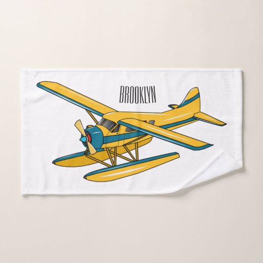 Afbeelding van de Seaplane cartoon Bad Handdoek (Handdoek)