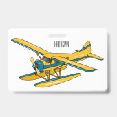 Afbeelding van de Seaplane cartoon Badge (Achterkant)